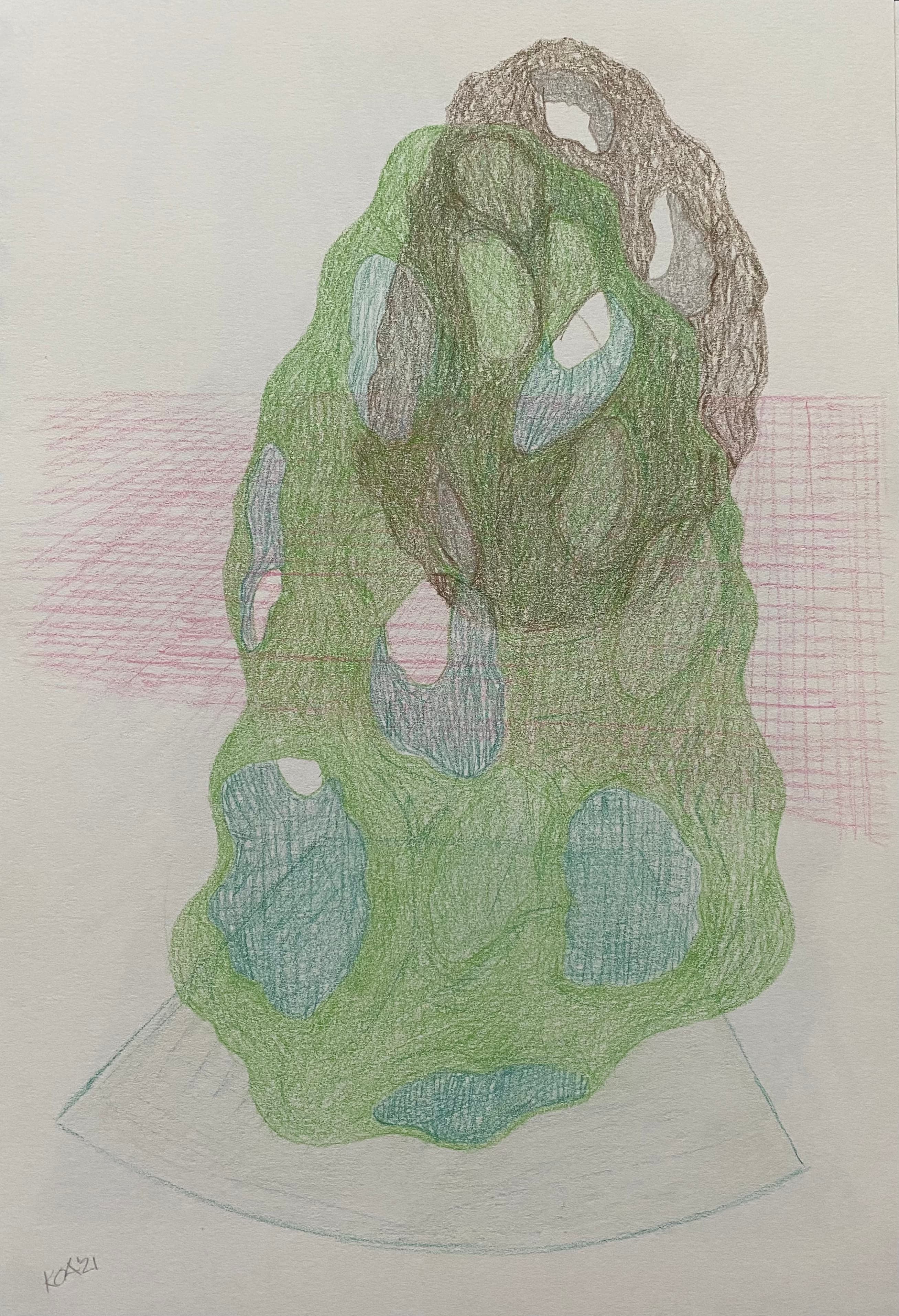 Artpiece by Karen Oude Alink. Made with Color pencil materials and the sizes are: 20x30.