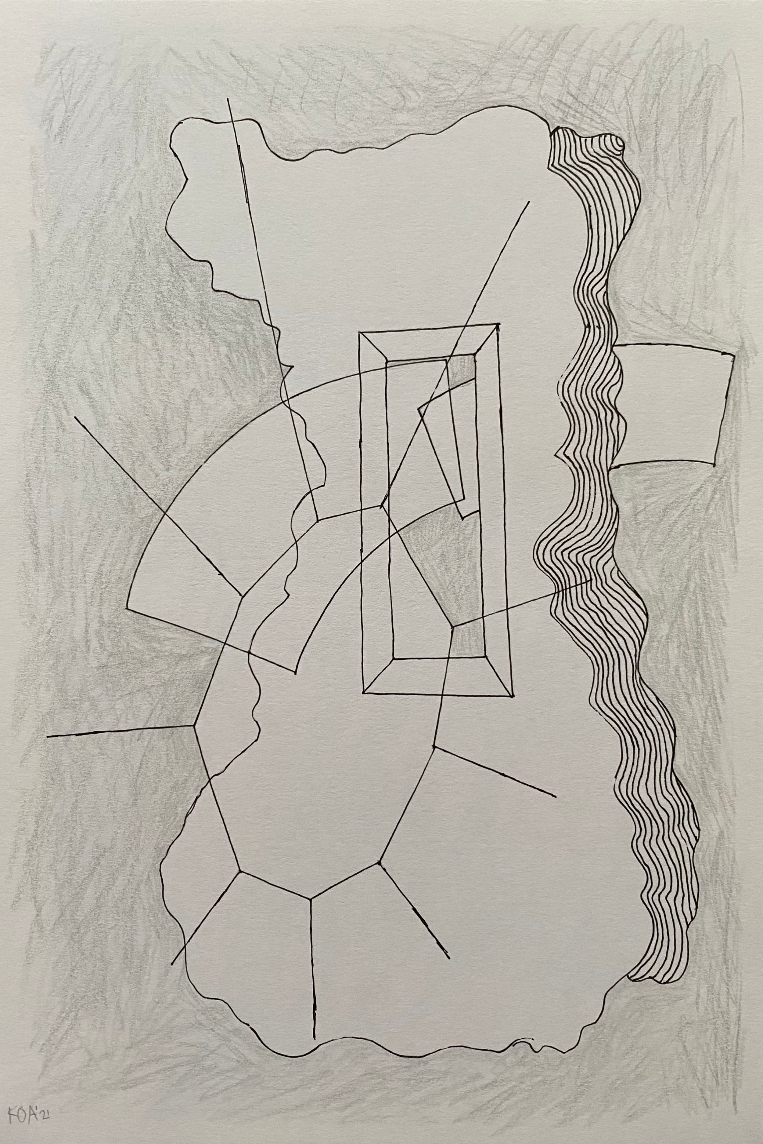 Artpiece by Karen Oude Alink. Made with Color pencil materials and the sizes are: 20x30.