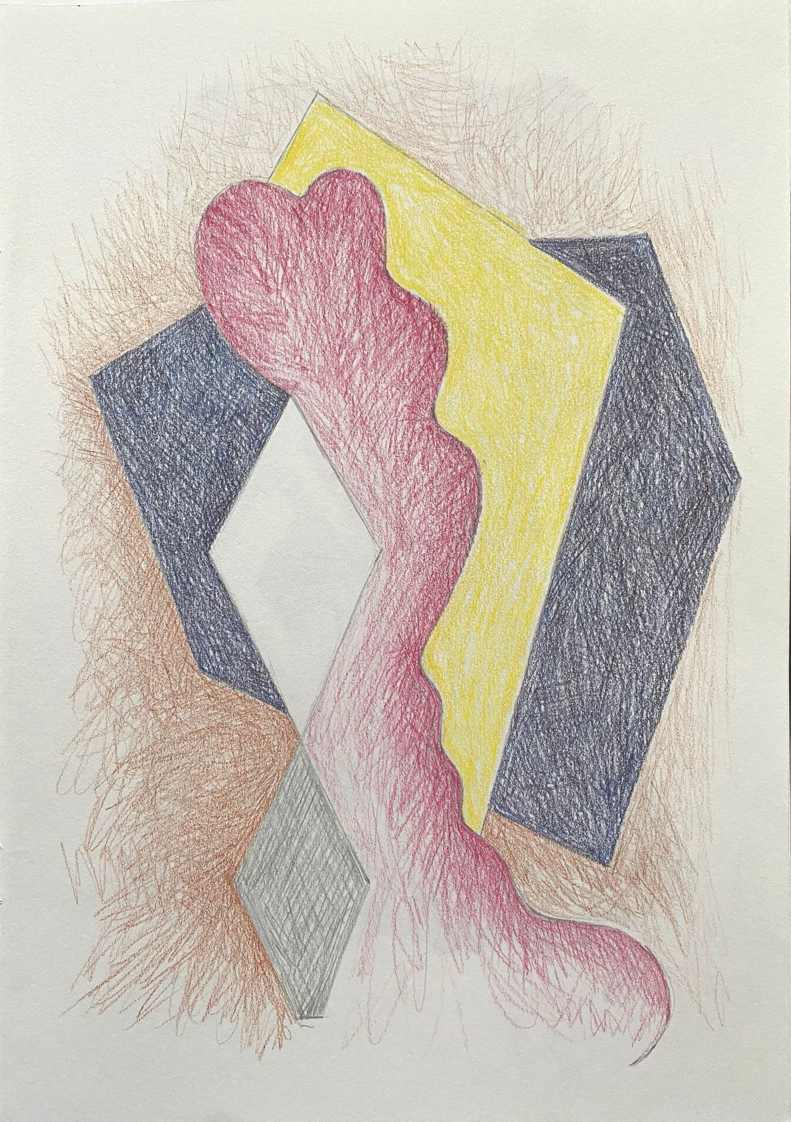 Artpiece by Karen Oude Alink. Made with Color pencil materials and the sizes are: 20x30.