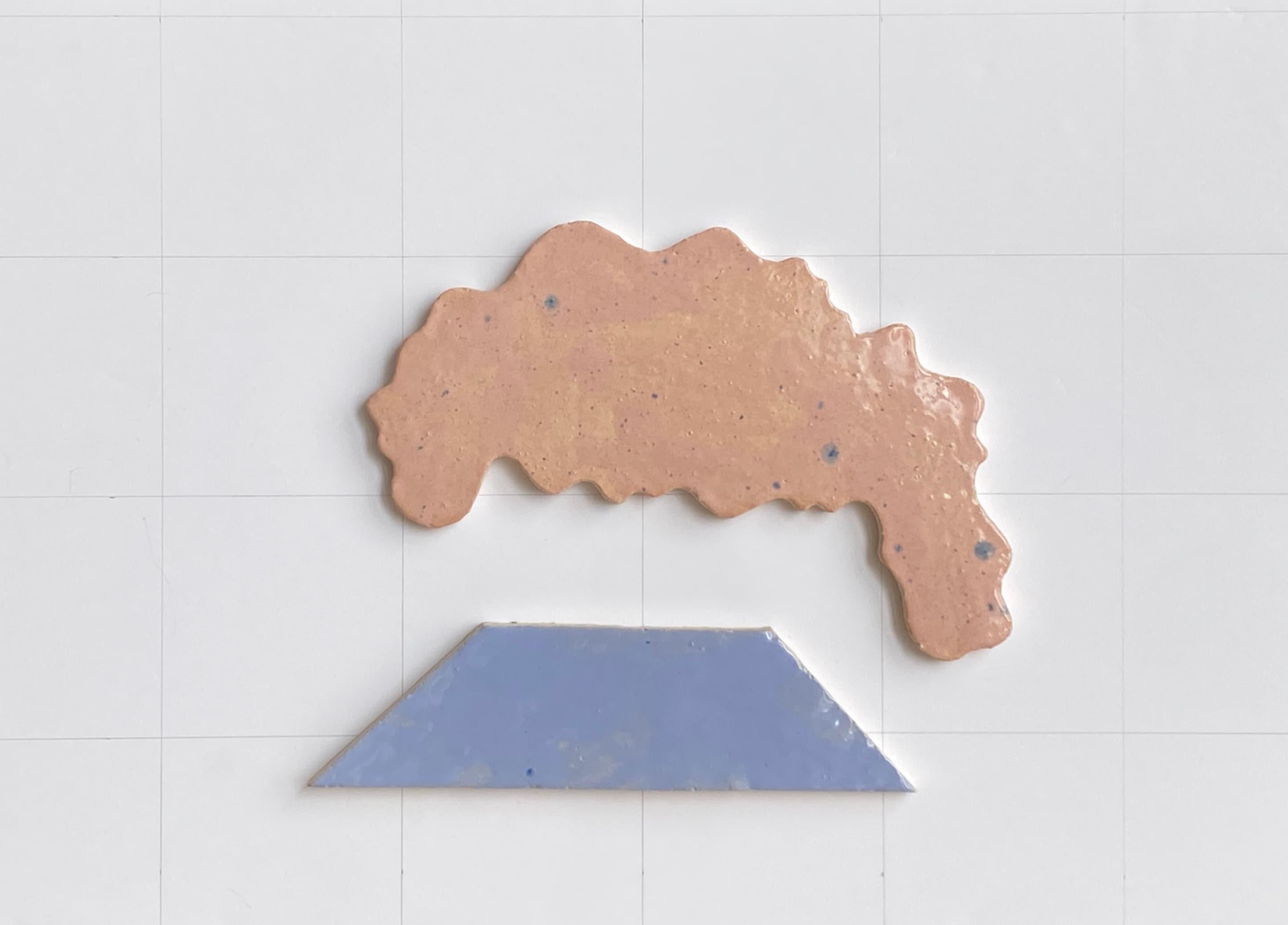 Artpiece by Karen Oude Alink. Made with Ceramics on a board materials and the sizes are: 38x25.