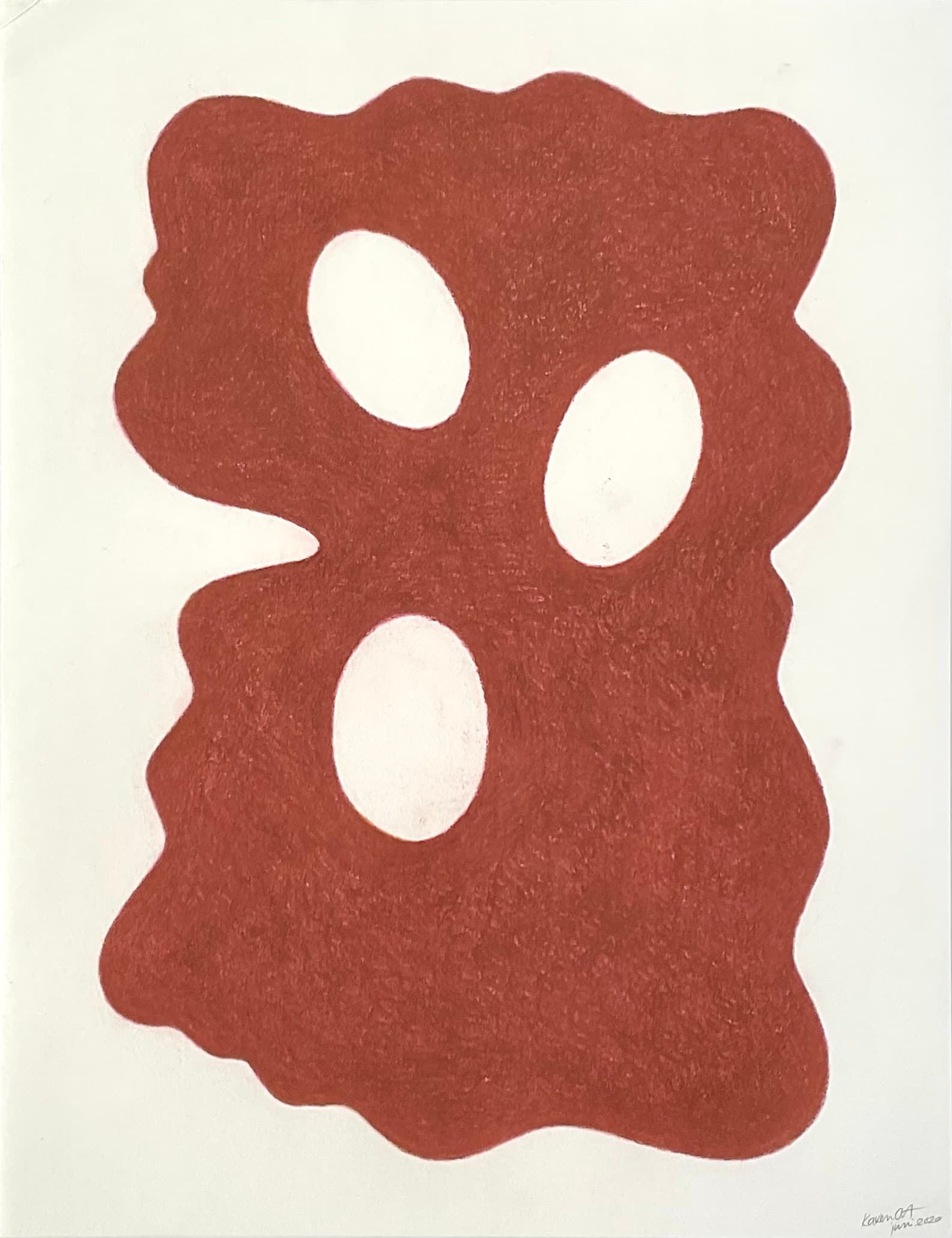 Artpiece by Karen Oude Alink. Made with Pastel on paper materials and the sizes are: 65x50.