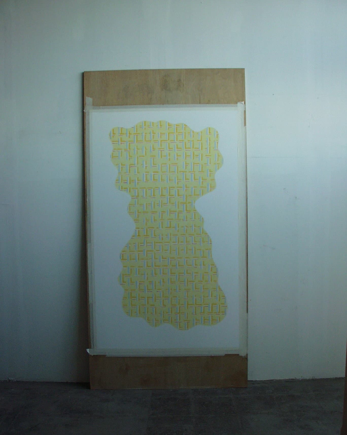 Artpiece by Karen Oude Alink. Made with Soft pencil materials and the sizes are: 110x200.